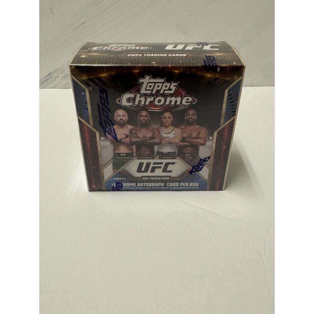 2024 Topps Chrome UFC Mega Box Sealed 1 Auto 6 Packs 8 Cards Per Pack